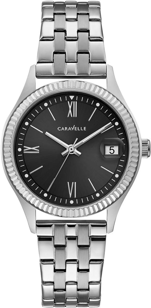 Caravelle by Bulova Ladies' Dress 3-Hand Date Quartz Watch, 32mm