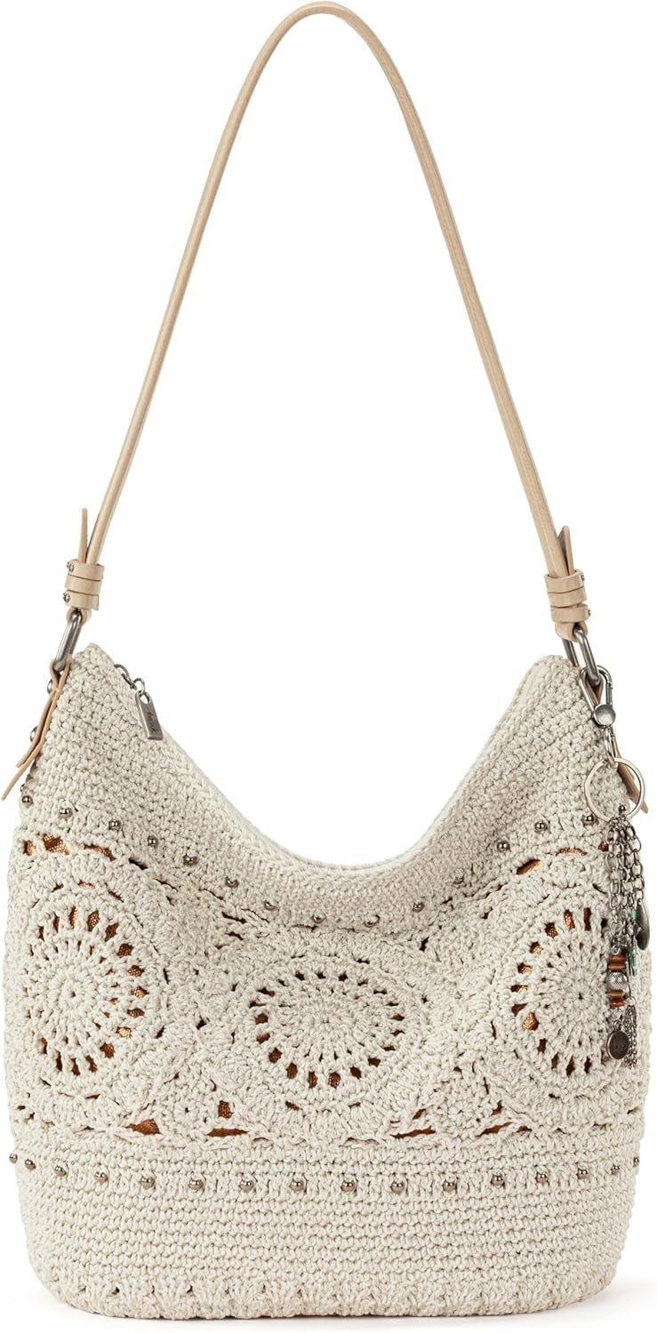 The Sak Sequoia Hobo Bag - Hand Crochet Large Women's Purse for Everyday & Travel - Durable Handbag & Tote With Zipper Pocket