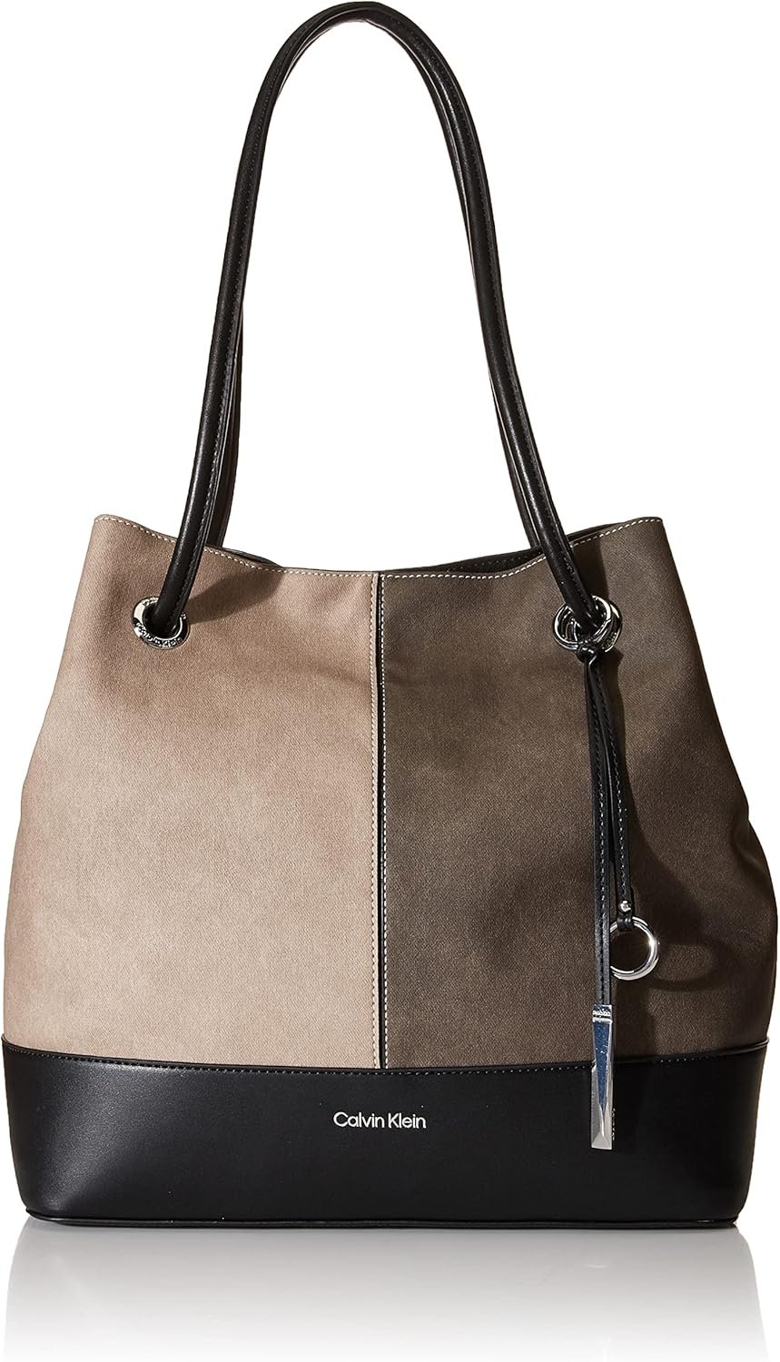 Calvin Klein Gabrianna Bubble Lamb North/South Key Item Tote