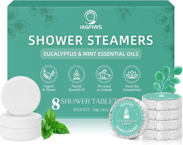 Shower Steamers Aromatherapy Unique Gifts for Women or Men, 8-Pack Shower Bombs Organic Eucalyptus & Mint Essential Oil, Relaxation & Self Care Birthday Gifts for Girlfriend Mom Wife