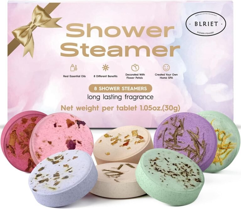 Shower Steamers Aromatherapy Stocking Stuffers Christmas Gifts for Women 8 PCS, Shower Bombs Gifts for Mom with Lavender Fruit Natural Essential Oils, Self Care Gifts for Women & Lover