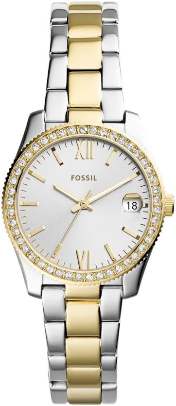 Fossil Scarlette Women's Sports Watch with Stainless Steel Bracelet or Genuine Leather Band