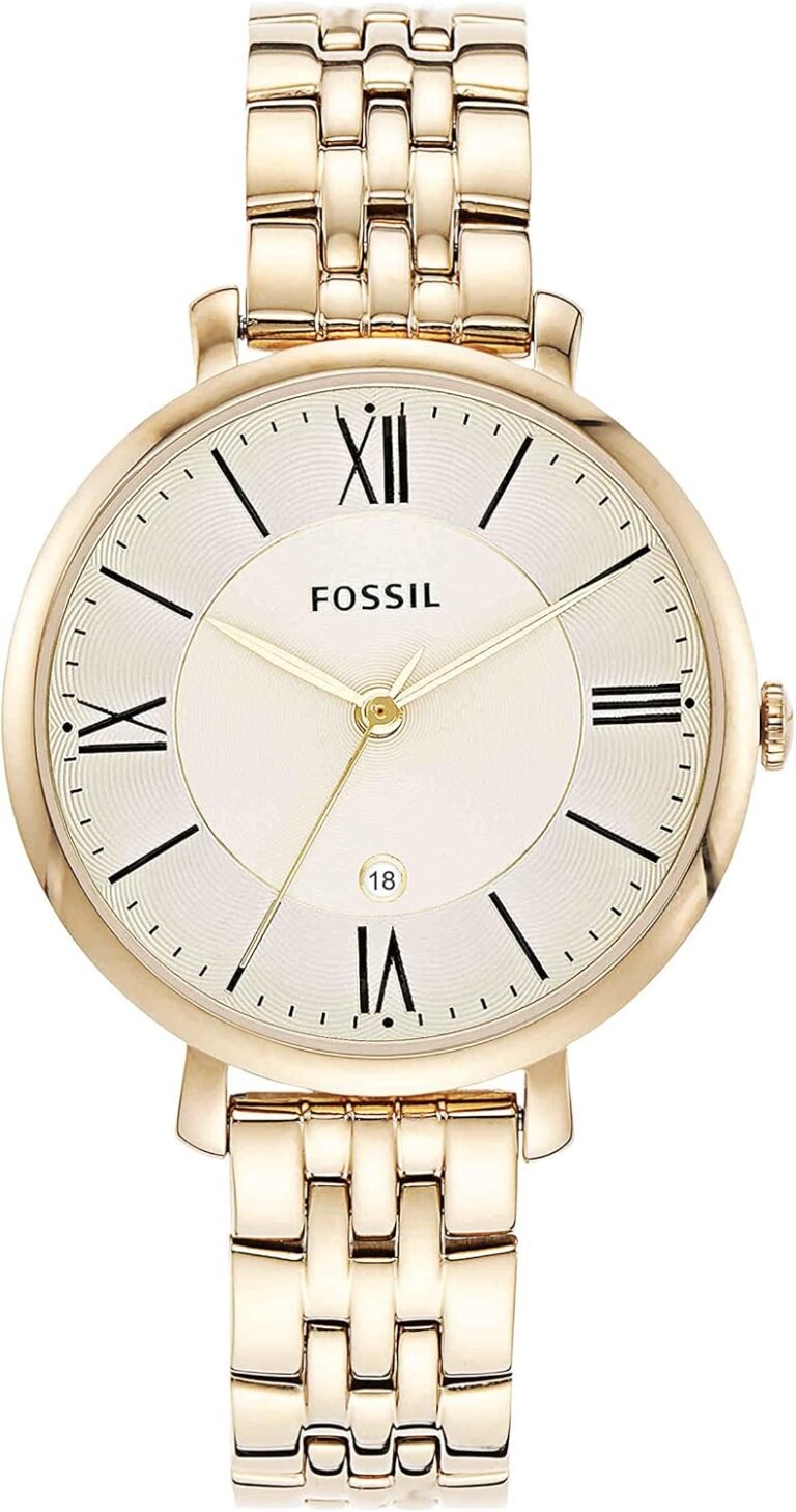 Fossil Jacqueline Women's Watch with Stainless Steel or Leather Band, Analog Watch Display