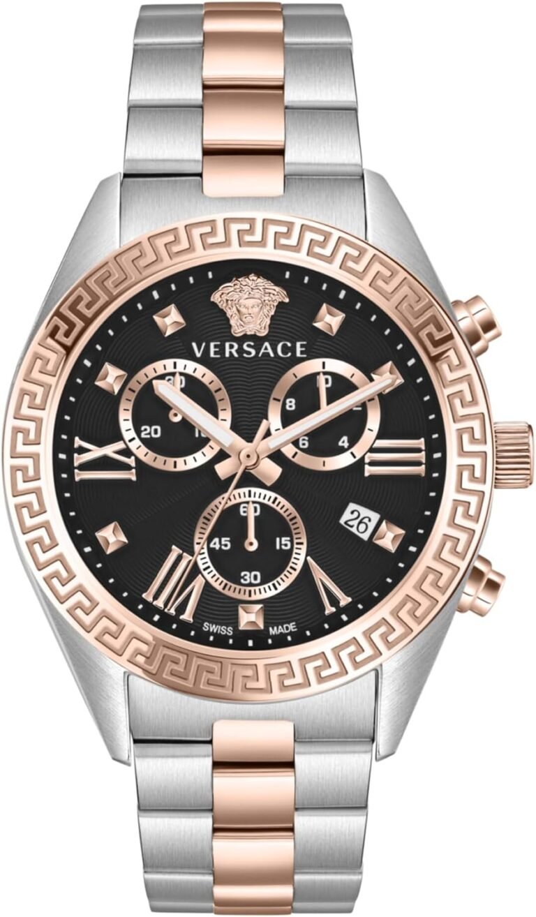 Versace Greca Chrono Collection Luxury Womens Watch Timepiece