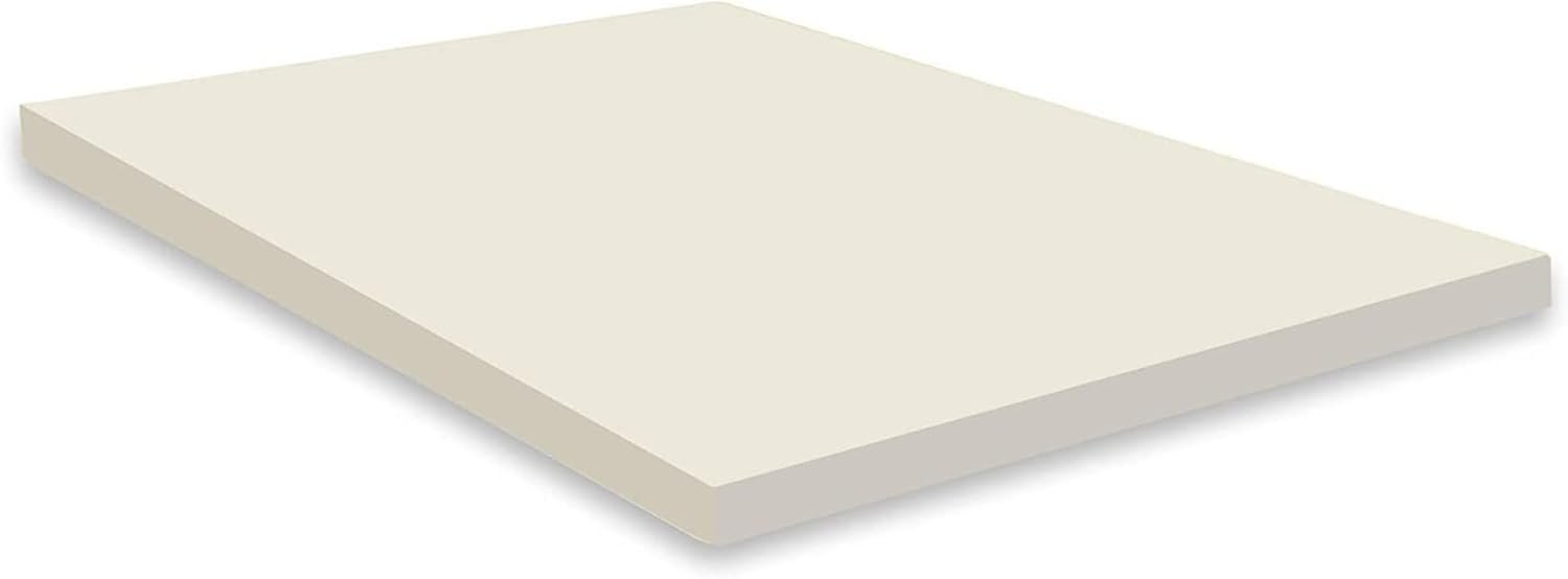 GREATON Breathable 1-inch Foam Mattress Topper with Perfect Body Support | Comfortable Mattress Topper for Ultimate Relaxation, Improves Back Pain, Heavy-Duty Structured Toppers, King, White