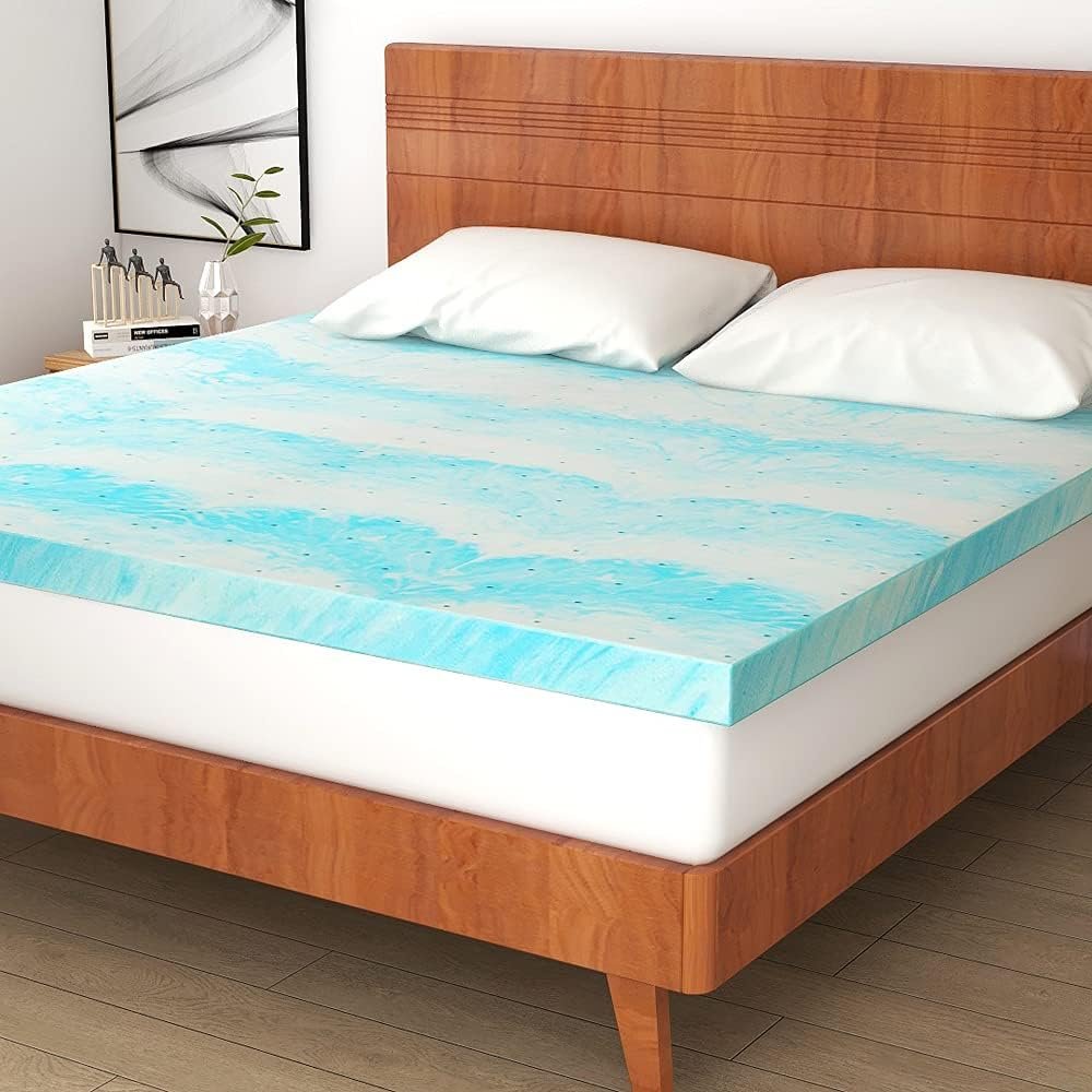 Mattress Topper, 3 Inch Gel Memory Foam Mattress Topper for Full Size Bed