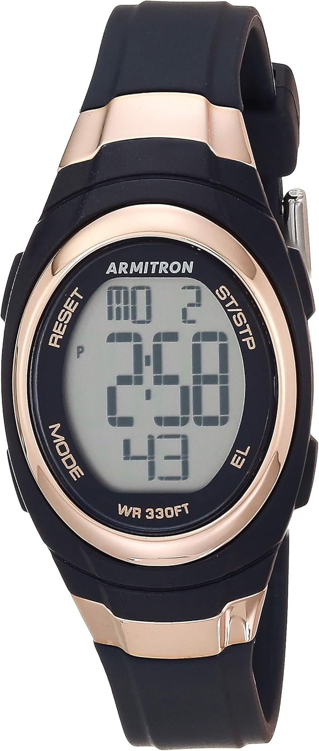 Armitron Sport Women's Digital Chronograph Resin Strap Watch, 45/7034