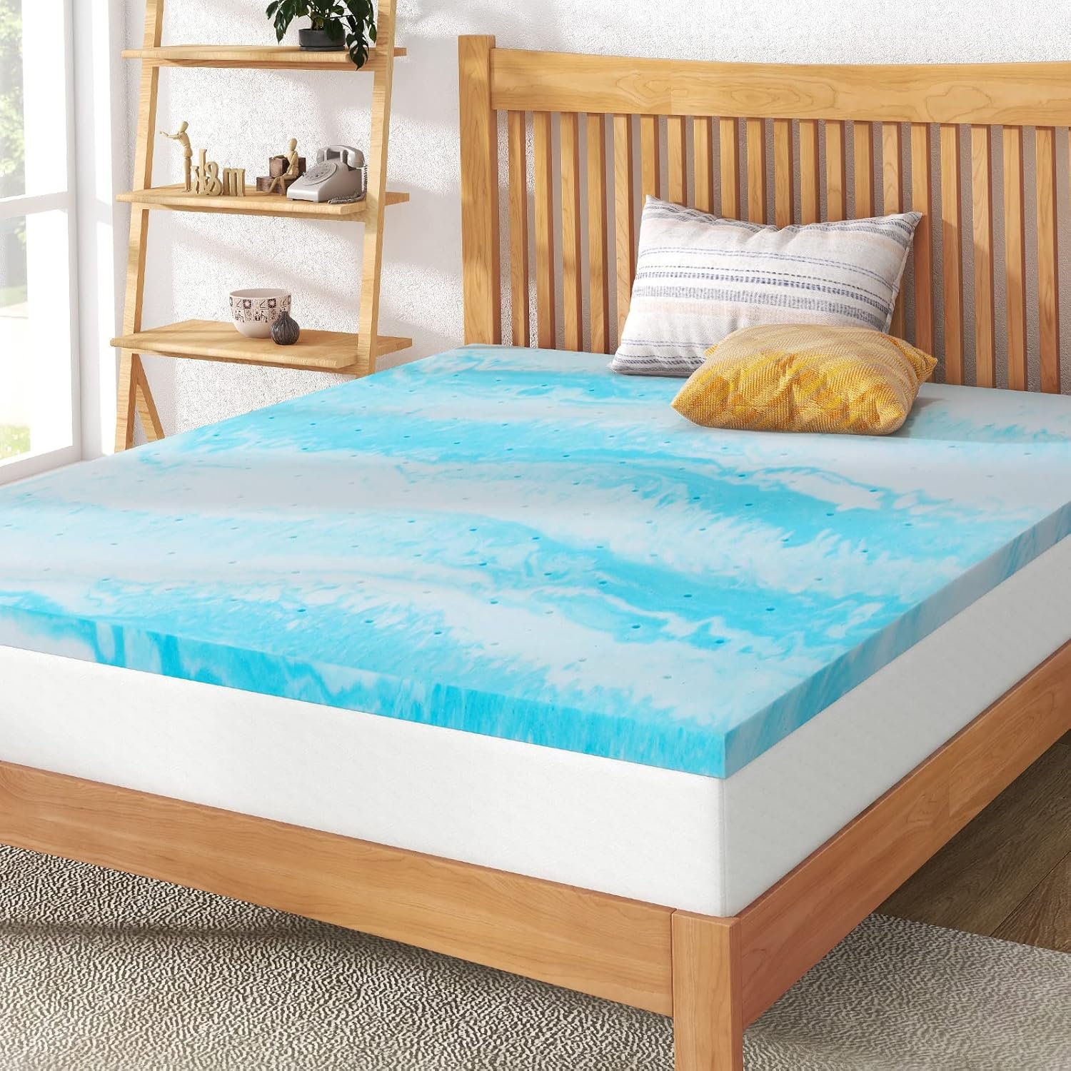 2 Inch Gel Memory Foam Mattress Topper Full, CertiPUR-US Certified